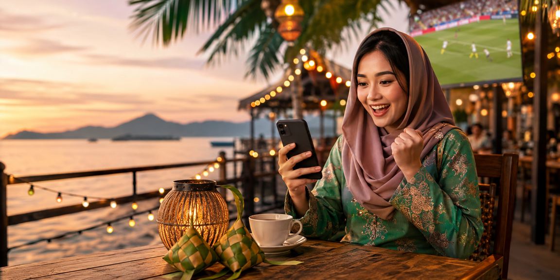 Pengguna dari Sabah menikmati taruhan sukan melalui telefon pada musim Hari Raya